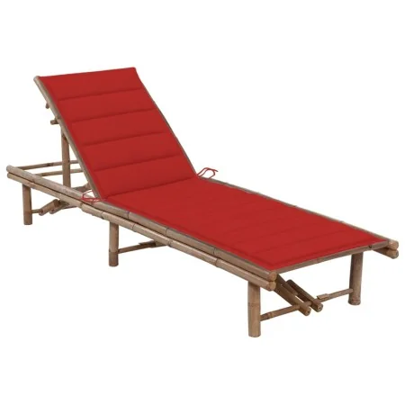 Tumbona de jardín con cojín bambú von , Liegen - Ref: Foro24-3061638, Preis: 206,09 €, Rabatt: %