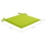 Set de bistró 3 pzs cojines verde brillante madera maciza teca de , Conjuntos de jardín - Ref: Foro24-3063236, Precio: 194,07...