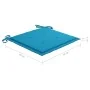 Set de bistró 3 piezas con cojines azul madera maciza teca de , Conjuntos de jardín - Ref: Foro24-3063229, Precio: 194,25 €, ...