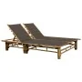 Tumbona con cojines para 2 personas bambú by , Loungers - Ref: Foro24-3063953, Price: 348,46 €, Discount: %