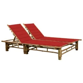 Tumbona con cojines para 2 personas bambú de , Tumbonas - Ref: Foro24-3063951, Precio: 348,46 €, Descuento: %