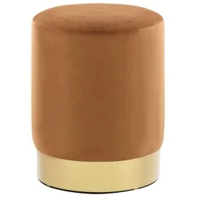 Taburete de terciopelo marrón y dorado by , Folding stools and chairs - Ref: Foro24-249838, Price: 40,57 €, Discount: %