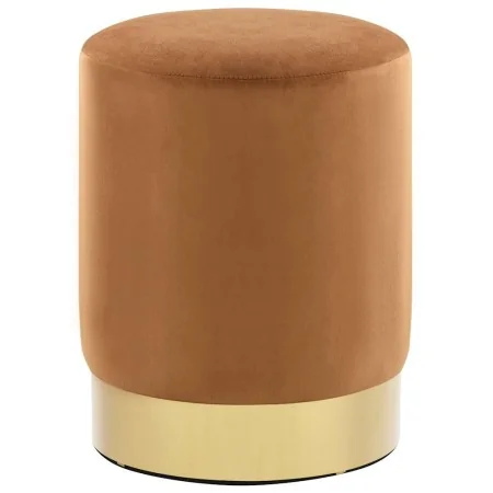 Taburete de terciopelo marrón y dorado by , Folding stools and chairs - Ref: Foro24-249838, Price: 40,57 €, Discount: %
