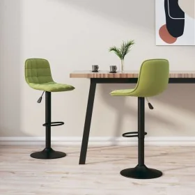 Taburetes de cocina 2 uds terciopelo verde claro by , Kitchen stools - Ref: Foro24-333993, Price: 103,21 €, Discount: %