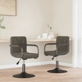Sillas de comedor giratorias 2 unidades terciopelo gris oscuro von , Essstühle - Ref: Foro24-334618, Preis: 129,32 €, Rabatt: %