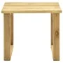 Tumbona de jardín con mesa y cojín de madera de pino impregnada by , Loungers - Ref: Foro24-3065842, Price: 127,23 €, Discoun...
