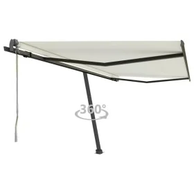 Toldo de pie automático crema 450x300 cm de , Toldos - Ref: Foro24-3069767, Precio: 573,72 €, Descuento: %