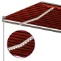 Toldo automático LED sensor de viento naranja marrón 400x350 cm by , Awnings - Ref: Foro24-3069835, Price: 997,84 €, Discount: %