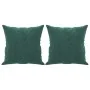 Sofá de 3 plazas con cojines terciopelo verde oscuro 180 cm by , Sofas - Ref: Foro24-3200957, Price: 316,48 €, Discount: %