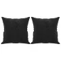 Sofá de 3 plazas con cojines terciopelo negro 180 cm de , Sofás - Ref: Foro24-3200960, Precio: 321,12 €, Descuento: %