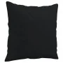 Sofá de 2 plazas con cojines tela de microfibra negro 140 cm by , Sofas - Ref: Foro24-3200974, Price: 304,28 €, Discount: %