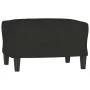 Sofá de 3 plazas con taburete de tela negro 180 cm de , Sofás - Ref: Foro24-3201139, Precio: 308,72 €, Descuento: %