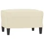 Sillón con taburete cuero sintético color crema 60 cm von , Sofas - Ref: Foro24-3201201, Preis: 202,15 €, Rabatt: %