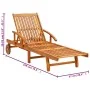 Tumbonas con cojines 2 unidades madera maciza de acacia de , Tumbonas - Ref: Foro24-3077334, Precio: 460,78 €, Descuento: %
