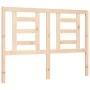 Estructura de cama con cabecero madera maciza 140x200 cm de vidaXL, Camas y somieres - Ref: Foro24-3194701, Precio: 121,10 €,...