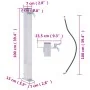 Fuente de agua para jardín acero inoxidable cuadrada 100 cm by , Irrigation systems - Ref: Foro24-364499, Price: 43,45 €, Dis...