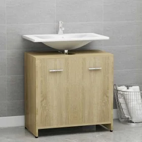Armario de baño madera contrachapada color roble 60x33x61 cm von , Badezimmermöbel - Ref: Foro24-802573, Preis: 44,90 €, Raba...