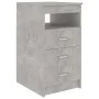 Cajonera de madera contrachapada gris hormigón 40x50x76 cm de , Taquillas y armarios de almacenamiento - Ref: Foro24-801809, ...