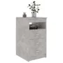 Cajonera de madera contrachapada gris hormigón 40x50x76 cm de , Taquillas y armarios de almacenamiento - Ref: Foro24-801809, ...