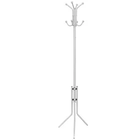 Perchero blanco metálico de pie de , Percheros para sombreros y abrigos - Ref: Foro24-241171, Precio: 25,60 €, Descuento: %