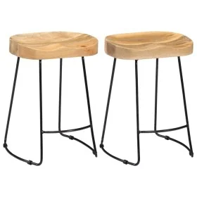 Taburetes de cocina gavin 2 unidades madera maciza de mango von , Küchenhocker - Ref: Foro24-247836, Preis: 128,39 €, Rabatt: %
