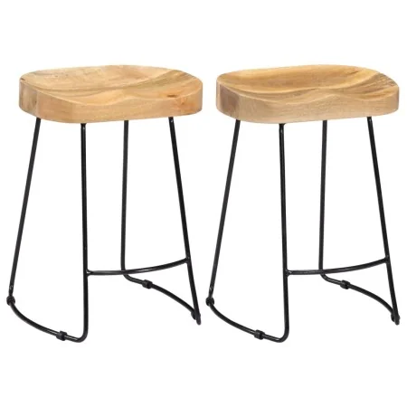 Taburetes de cocina gavin 2 unidades madera maciza de mango von , Küchenhocker - Ref: Foro24-247836, Preis: 128,39 €, Rabatt: %