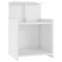 Mesitas de noche 2 uds contrachapada blanco brillo 40x35x60 cm by , Nightstands - Ref: Foro24-806188, Price: 55,89 €, Discoun...