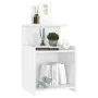Mesitas de noche 2 uds contrachapada blanco brillo 40x35x60 cm by , Nightstands - Ref: Foro24-806188, Price: 55,89 €, Discoun...