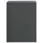 Mesita de noche madera contrachapada gris brillante 40x30x40cm de , Mesitas de noche - Ref: Foro24-800025, Precio: 31,21 €, D...