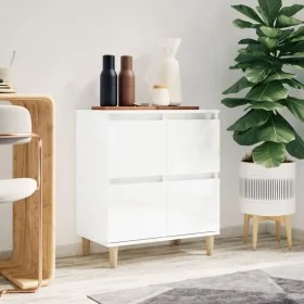 Aparador de madera contrachapada blanco brillante 60x35x70 cm von , Sideboards - Ref: Foro24-821158, Preis: 69,84 €, Rabatt: %