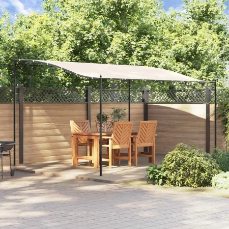 Toldo acero y tela color crema 4x3 m 180 g/m² de , Carpas y cenadores - Ref: Foro24-362394, Precio: 242,74 €, Descuento: %