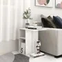 Mesa auxiliar madera contrachapada blanco brillante 50x30x50 cm by , Side tables - Ref: Foro24-803026, Price: 36,26 €, Discou...