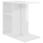 Mesa auxiliar madera contrachapada blanco brillante 50x30x50 cm by , Side tables - Ref: Foro24-803026, Price: 36,26 €, Discou...
