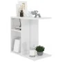 Mesa auxiliar madera contrachapada blanco brillante 50x30x50 cm by , Side tables - Ref: Foro24-803026, Price: 36,26 €, Discou...