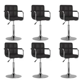 Sillas de comedor giratorias 6 unidades cuero sintético negro by , dining chairs - Ref: Foro24-3087897, Price: 363,30 €, Disc...