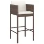 Set de bar de jardín 3 piezas y cojines ratán sintético marrón by , Garden sets - Ref: Foro24-3094771, Price: 259,04 €, Disco...