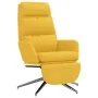 Sillón de relax con reposapiés tela amarillo mostaza de , Sillones - Ref: Foro24-3097531, Precio: 134,12 €, Descuento: %