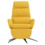 Sillón de relax con reposapiés tela amarillo mostaza de , Sillones - Ref: Foro24-3097531, Precio: 134,12 €, Descuento: %