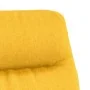 Sillón de relax con reposapiés tela amarillo mostaza de , Sillones - Ref: Foro24-3097531, Precio: 134,12 €, Descuento: %