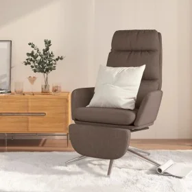Sillón de relax con reposapiés tela gris taupe de , Sillones - Ref: Foro24-3097533, Precio: 125,37 €, Descuento: %