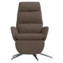 Sillón de relax con reposapiés tela gris taupe de , Sillones - Ref: Foro24-3097533, Precio: 125,37 €, Descuento: %