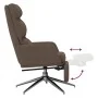 Sillón de relax con reposapiés tela gris taupe de , Sillones - Ref: Foro24-3097533, Precio: 125,37 €, Descuento: %