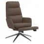Sillón de relax con reposapiés tela gris taupe de , Sillones - Ref: Foro24-3097533, Precio: 125,37 €, Descuento: %