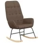 Sillón mecedora con taburete tela gris taupe by , Rocking chairs - Ref: Foro24-3097713, Price: 145,62 €, Discount: %