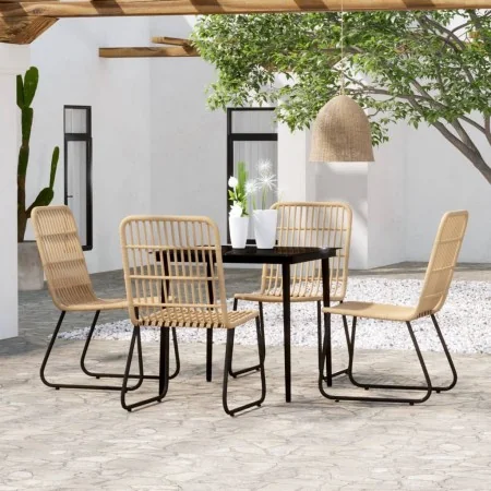Juego de comedor para jardín 5 piezas color roble de , Conjuntos de jardín - Ref: Foro24-3099174, Precio: 555,69 €, Descuento: %