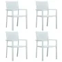 Juego de comedor de jardín de 5 piezas blanco de , Conjuntos de jardín - Ref: Foro24-3099270, Precio: 305,83 €, Descuento: %
