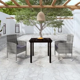 Juego de comedor de jardín 3 piezas gris antracita de , Conjuntos de jardín - Ref: Foro24-3099607, Precio: 189,09 €, Descuent...