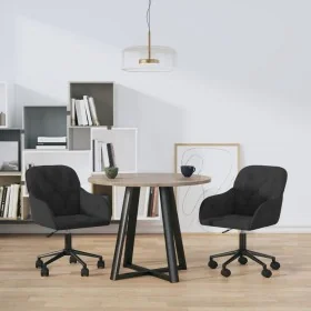 Sillas de comedor giratorias 2 uds terciopelo negro by , dining chairs - Ref: Foro24-3103427, Price: 209,61 €, Discount: %