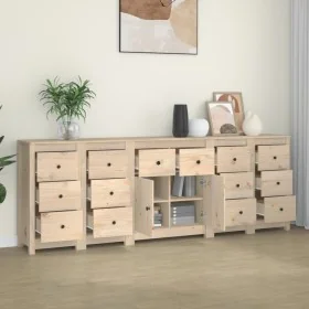 Aparador de madera maciza de pino 230x35x80 cm de , Aparadores - Ref: Foro24-3114089, Precio: 402,55 €, Descuento: %