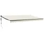 Toldo retráctil automático color crema 5x3 m de , Toldos - Ref: Foro24-3154505, Precio: 459,93 €, Descuento: %